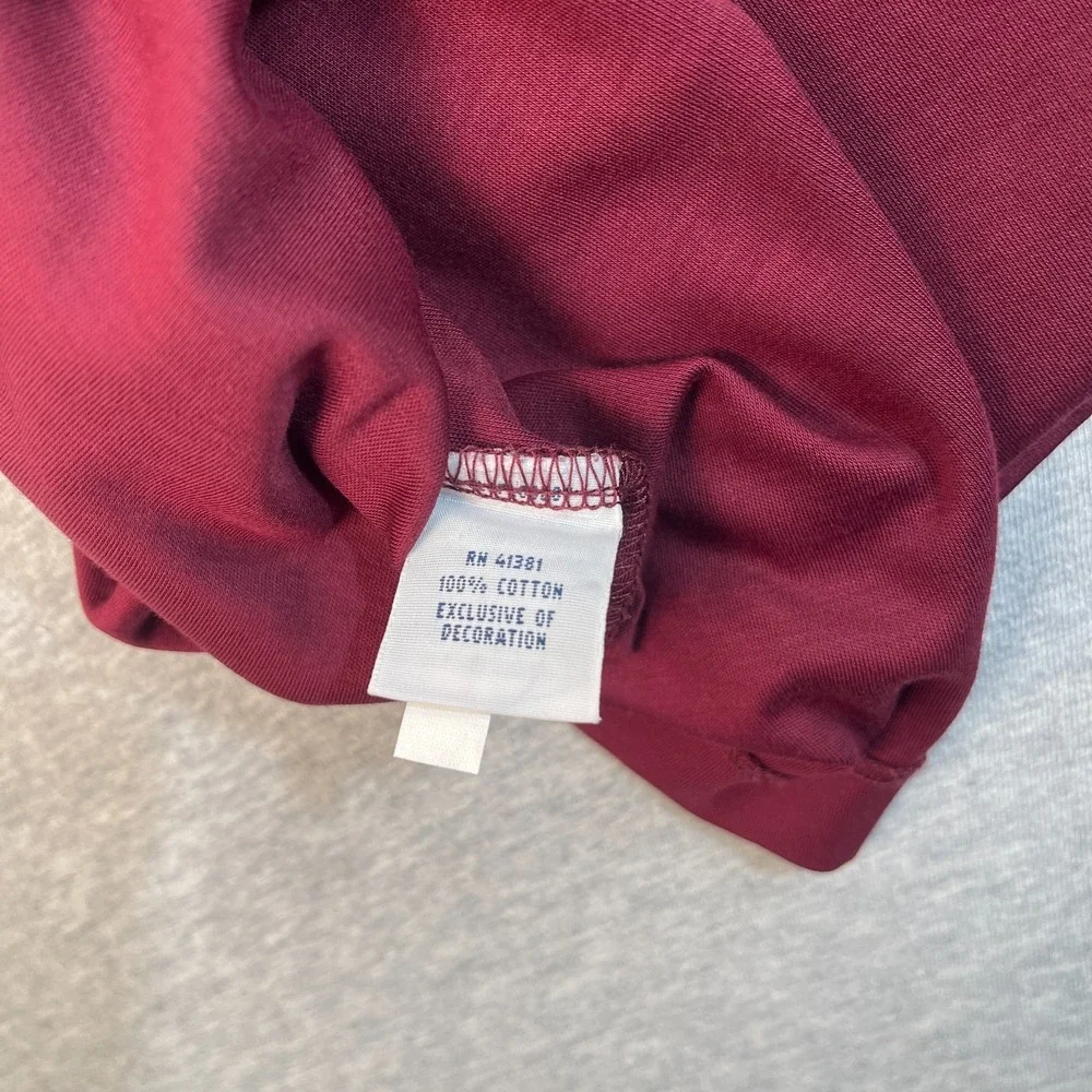 Polo Ralph Lauren Shirt Mens Medium M Burgundy Maroon Pima Soft Touch Polo Flaw